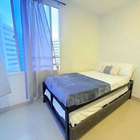Apartamento Vista Al Mar-1hab-piscina-2 Min Playa-5 Min C Historico Cartagena