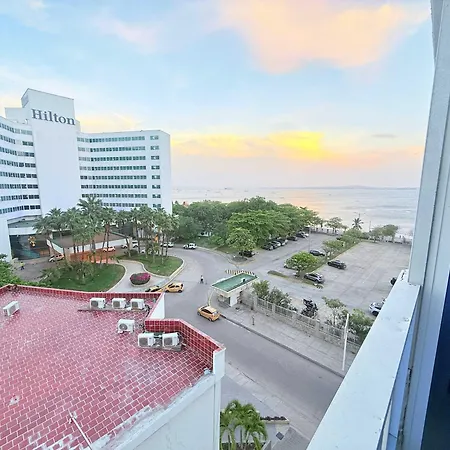 Apartamento Vista Al Mar-1hab-piscina-2 Min Playa-5 Min C Historico *